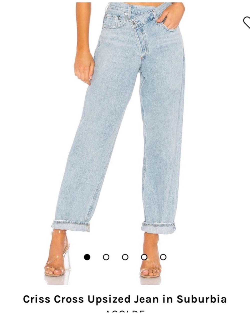 Agolde Criss Cross Upsized Jeans “suburbia”
